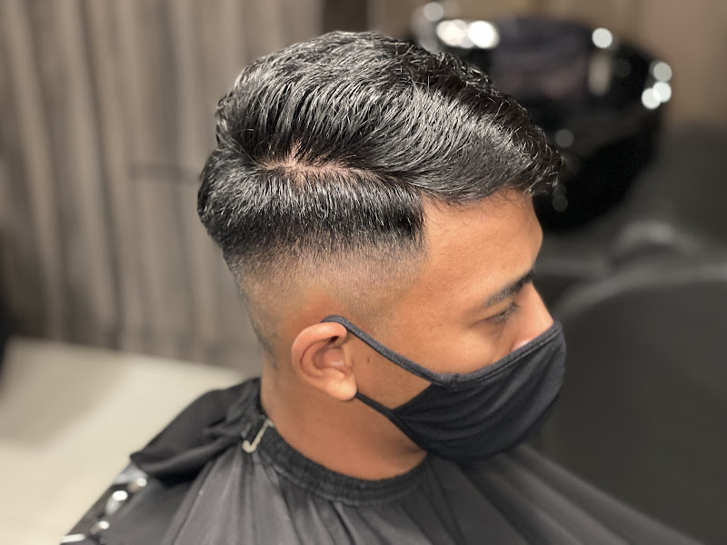 Barber station at Feed The Barber